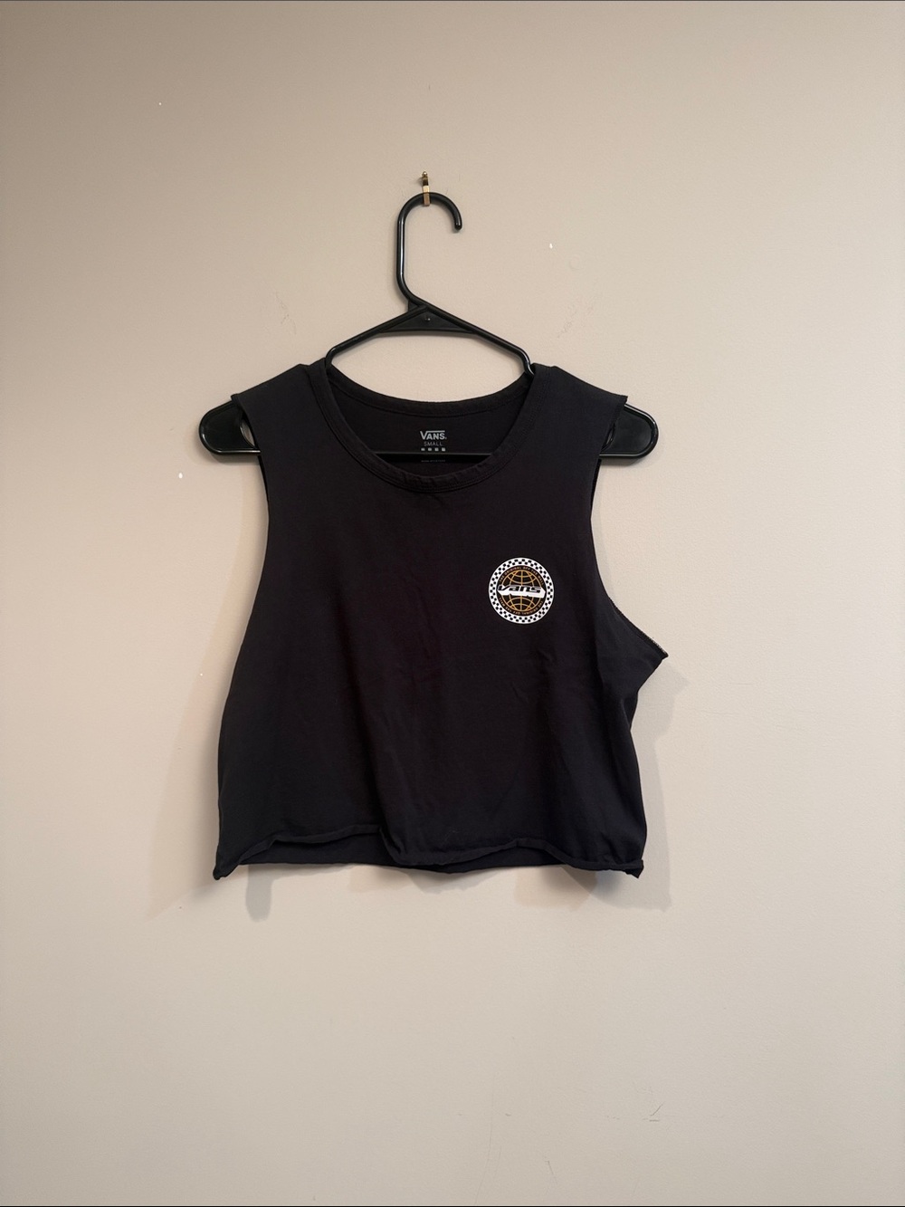 Vans Black Cropped Tank Top